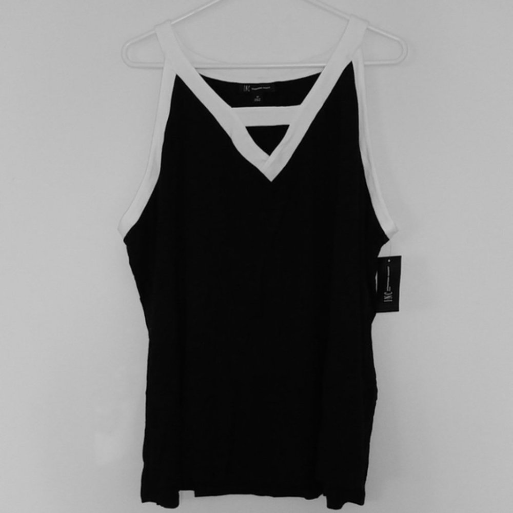 INC Black and White Plus Tank (3x)